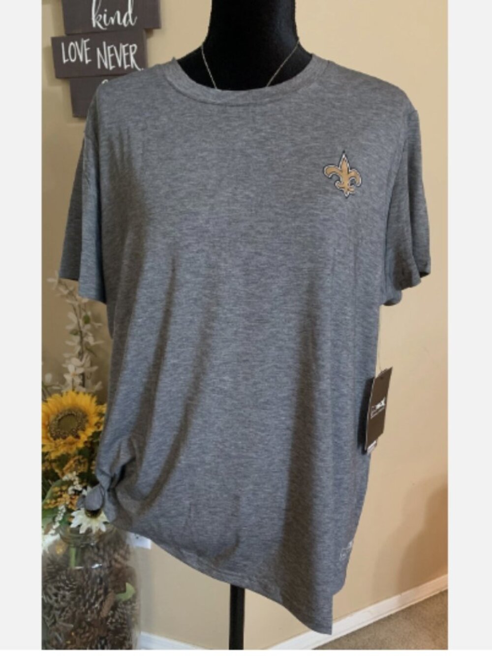 MSX by Michael Strahan for NFL Women's T-Shirt-Saints-XXL A385594 NEW